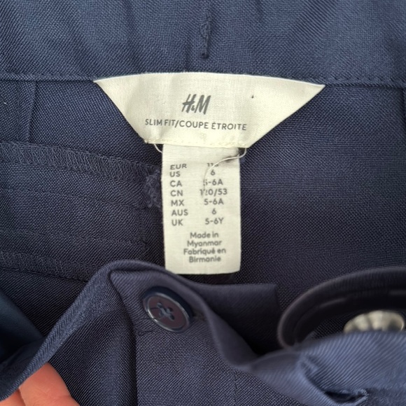 Boys H&M Navy Blazer and Pant Suit Set - Picture 3 of 5